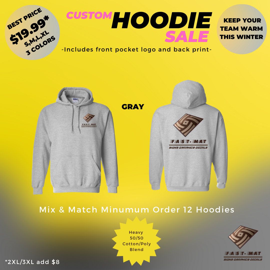 HEAVY WEIGHT COTTON BLEND HOODIE PROMO*