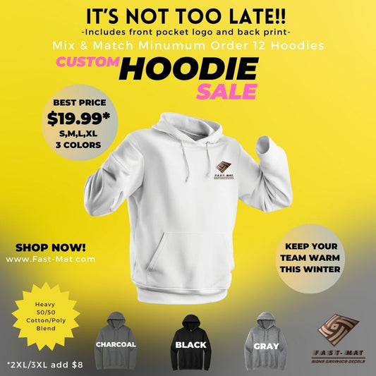 HEAVY WEIGHT COTTON BLEND HOODIE PROMO*